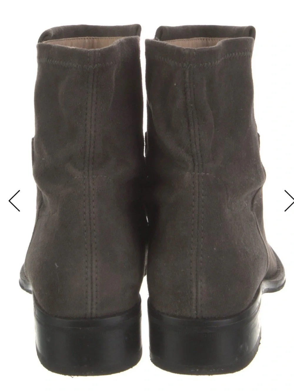 Stuart Weitzman Grey Suede Sock Boots 5.5